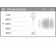 24 Radio Aaltoaluevalikot Vaihtoehtoisia tapoja asemien valintaan on saatavilla aaltoaluekohtaisista valikoista.