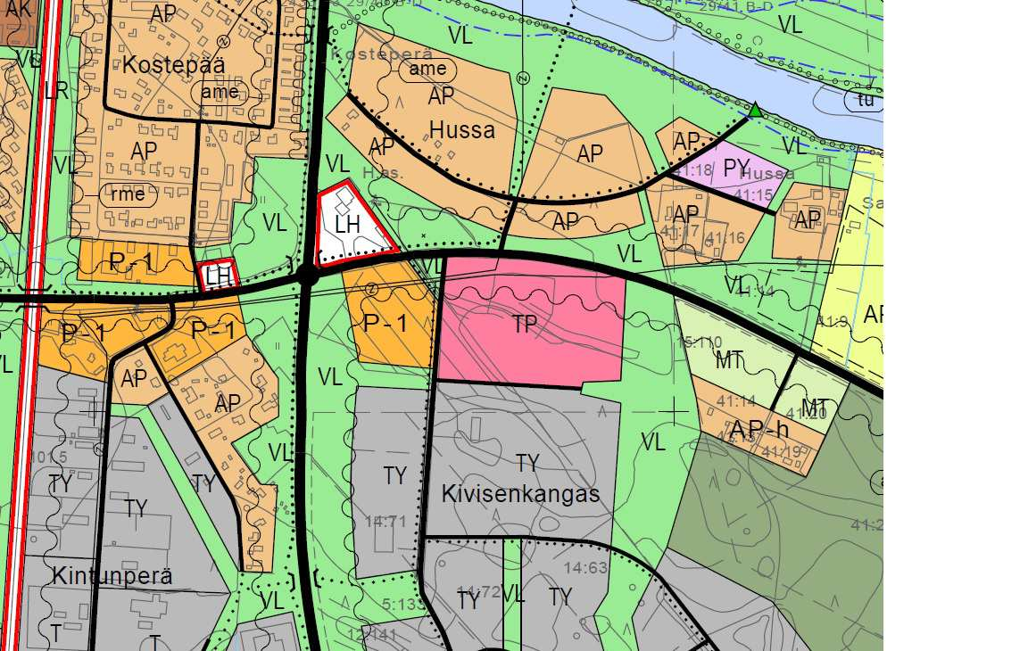 3.2.2 Yleiskaava Kaupunginvaltuusto on hyväksynyt Oulaisten keskustan osayleiskaavan 20.3.2002.