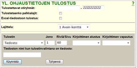 9.3 Ohjaustietojen Reginfot Ohjaustietojen ylläpitonäytöllä näkyy, kuka ohjauksen on luonut ja kuka sitä on viimeksi muokannut.