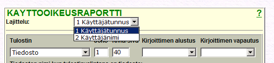 14 KÄYTTÖÖN LIITTYVIÄ TOIMINTOJA 14.1 Muutostapahtumat Muutostapahtumat raportti kannattaa ajaa Lajittelulla 4 Muutosaika/muuttaja ja vain yhdestä henkilöstä kerralla.