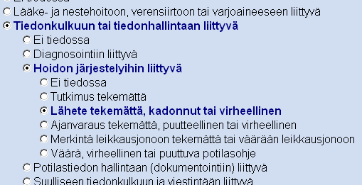 2(8) Kun olet kirjautunut järjestelmään, näytölle tulee yksikkösi tapahtumaluettelo. Voit avata haluamasi lomakkeen tunnistenumerosta.