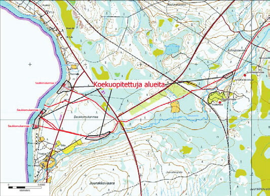 Kenttätyövaiheessalinjatarkastettiinmaastossanoin50metrinleveydeltä,kutenolierikseensovit tutilaajankanssa.leveysantaavielämahdollisuudensiirtäähiemanlopullistaputkilinjaanykyisestä suunnitelmasta.