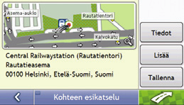 4. Etsi kaupunki tai alue a) Napauta Nimihaku, jos haluat etsiä kaikista POI-luokista, tai valitse luettelosta luokka. Näppäimistö-näyttö tulee näkyviin.