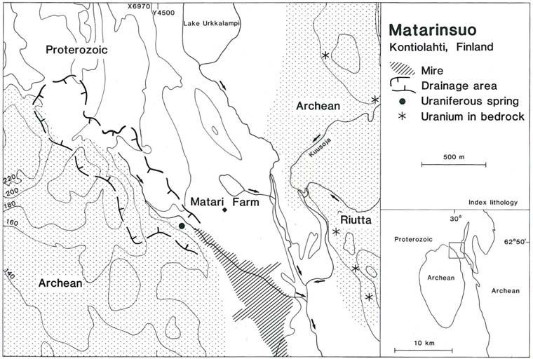 Geologian tutkimuskeskus 12 2.4 Other previous studies In the Paukkajanvaara area GTK has done studies, which deal with uranium concentrations in soil (Björklund 1978).