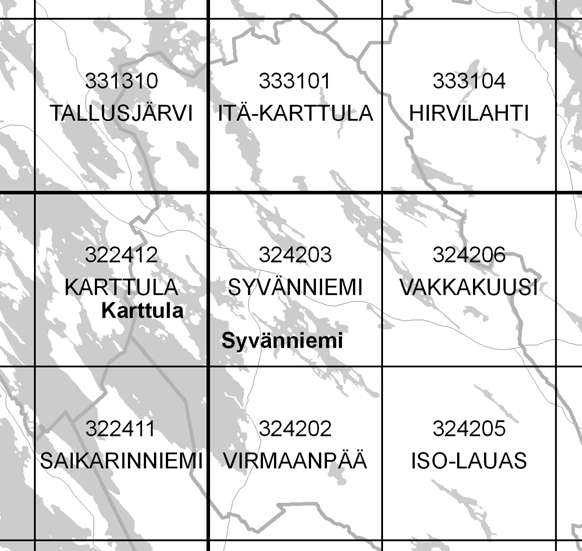 MAAPERÄKARTTA 1 : 20 000