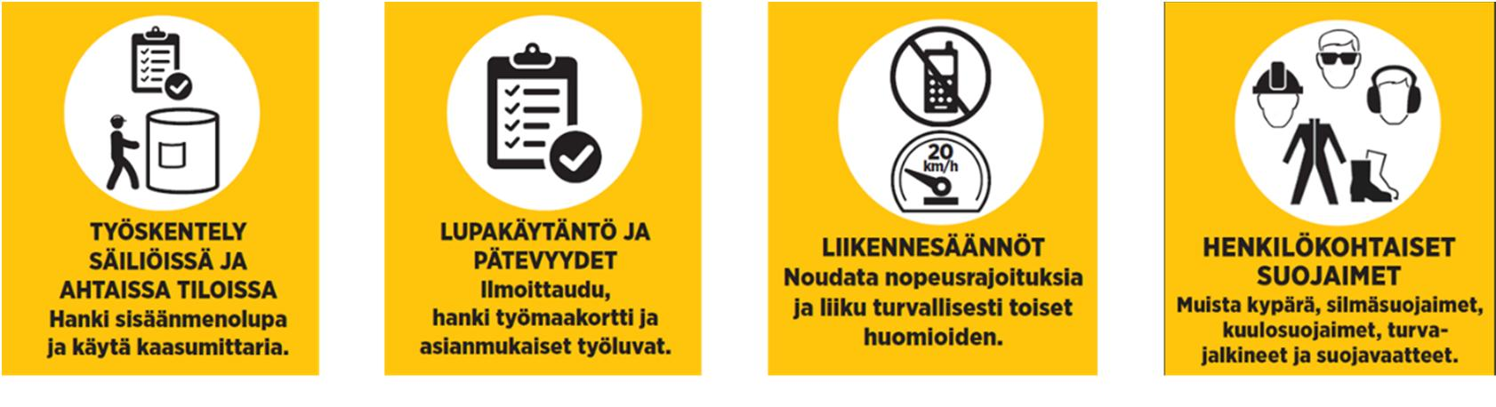 Liite 6 tekeillä raportoinnin (Helenpakki) mobiilisovellus. Työturvallisuuden kehittämiseen on panostettu lisää resursseja hankkeen aikana.