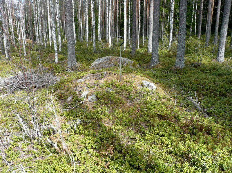 9 Vaikutusten arvio: Ei vaikutusta, kohde on otettava huomioon huoltotien / sähkösiirron suunnitellussa. Kiukaan jäänteet kuvattu luoteeseen. Kartta sivulla 8. 3.