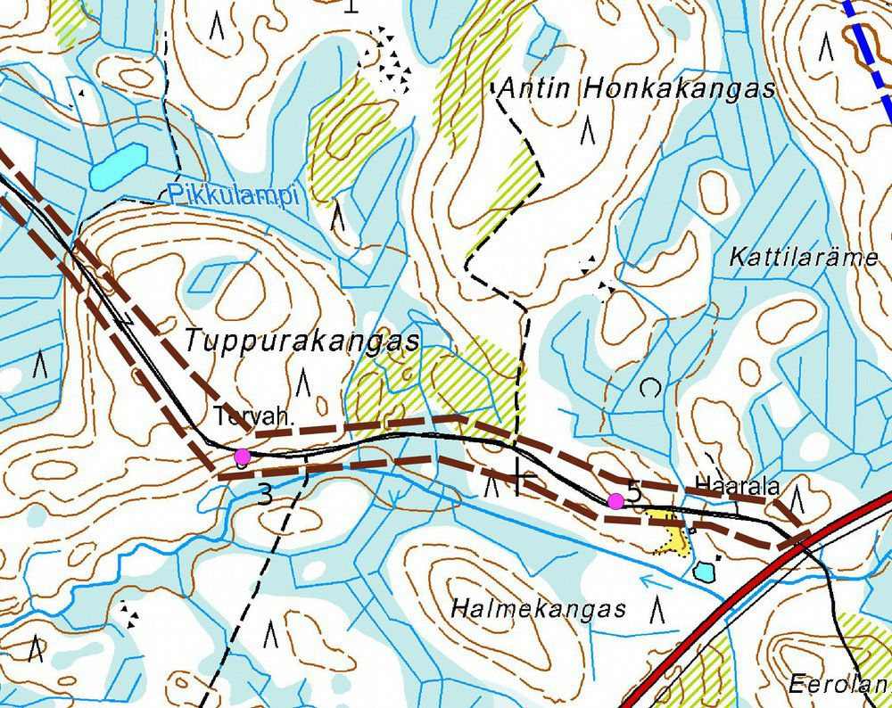 Kohteet 3 Tuoremaa, ja 5 Haarala,