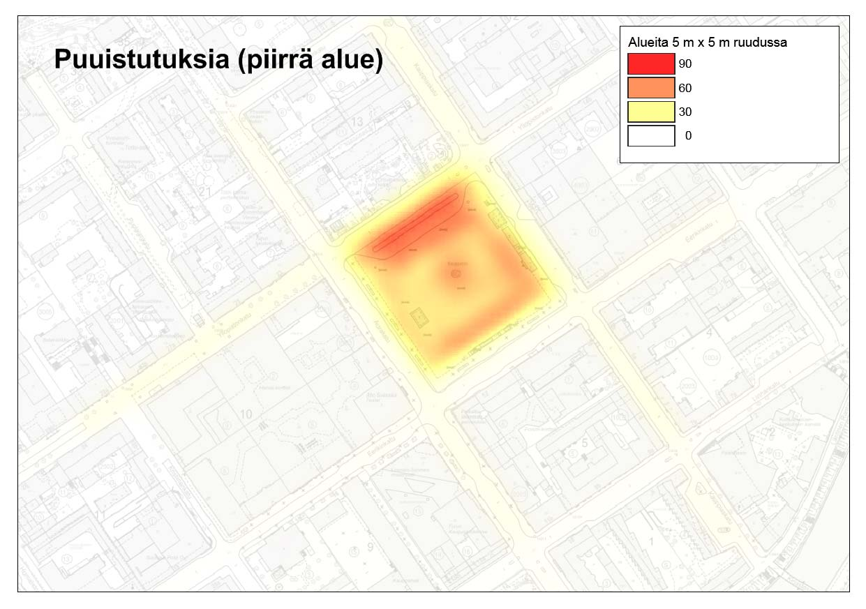 27 % vastaajista (298 kpl), 705 aluetta Lisäksi siirretty luokasta