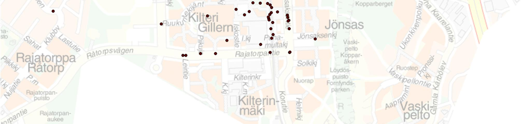 Myyrmäenraitilla ja alikulkujen yhteydessä sekä kävelijät että pyöräilijät pelkäsivät yhteentörmäyksiä.