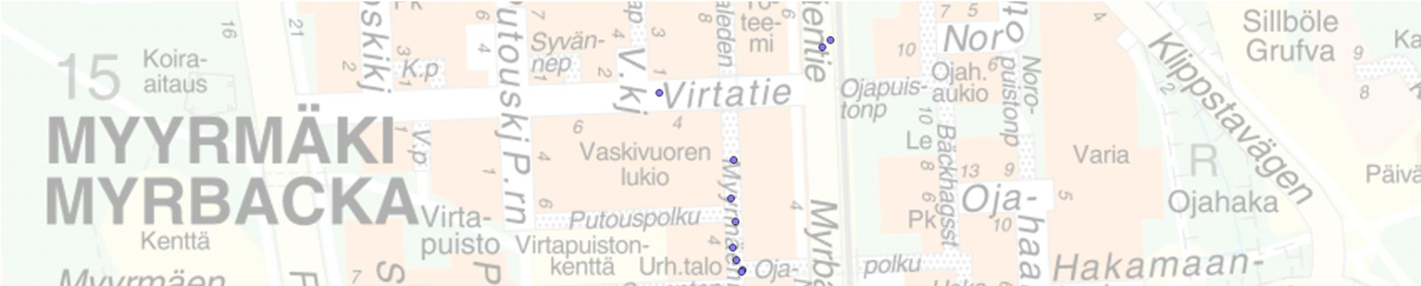 7. Miten ja miksi käytät tällä hetkellä Myyrmäenraittia, Paalutoria ja Paalukylänpuistoa?