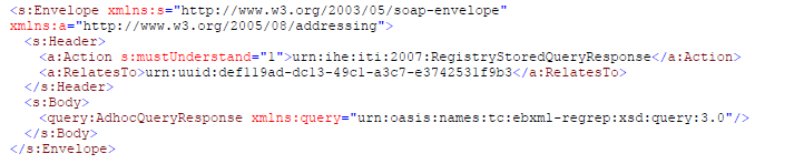 Liite 2 Registry Store Query -transaktion vastausviestin malli