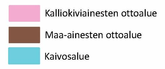 Kiviainesten otto- ja kaivosalueet 147 kpl 6 kpl 3 kpl