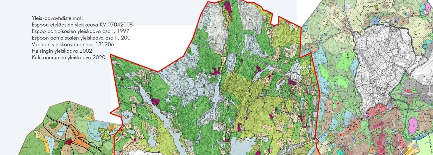 -Vireille 1980 luvulla koko Espoon yleiskaava, ja 30 v aikana mitoitusta