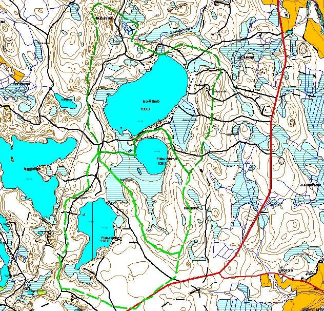 mönneva. Suurin osa valuma-alueesta on metsämaata. Suurimmat järveen purkautuvat ojat ovat Pikku-Ätämöstä laskeva suo-oja ja ojitetun Ätämönnevan ojat.