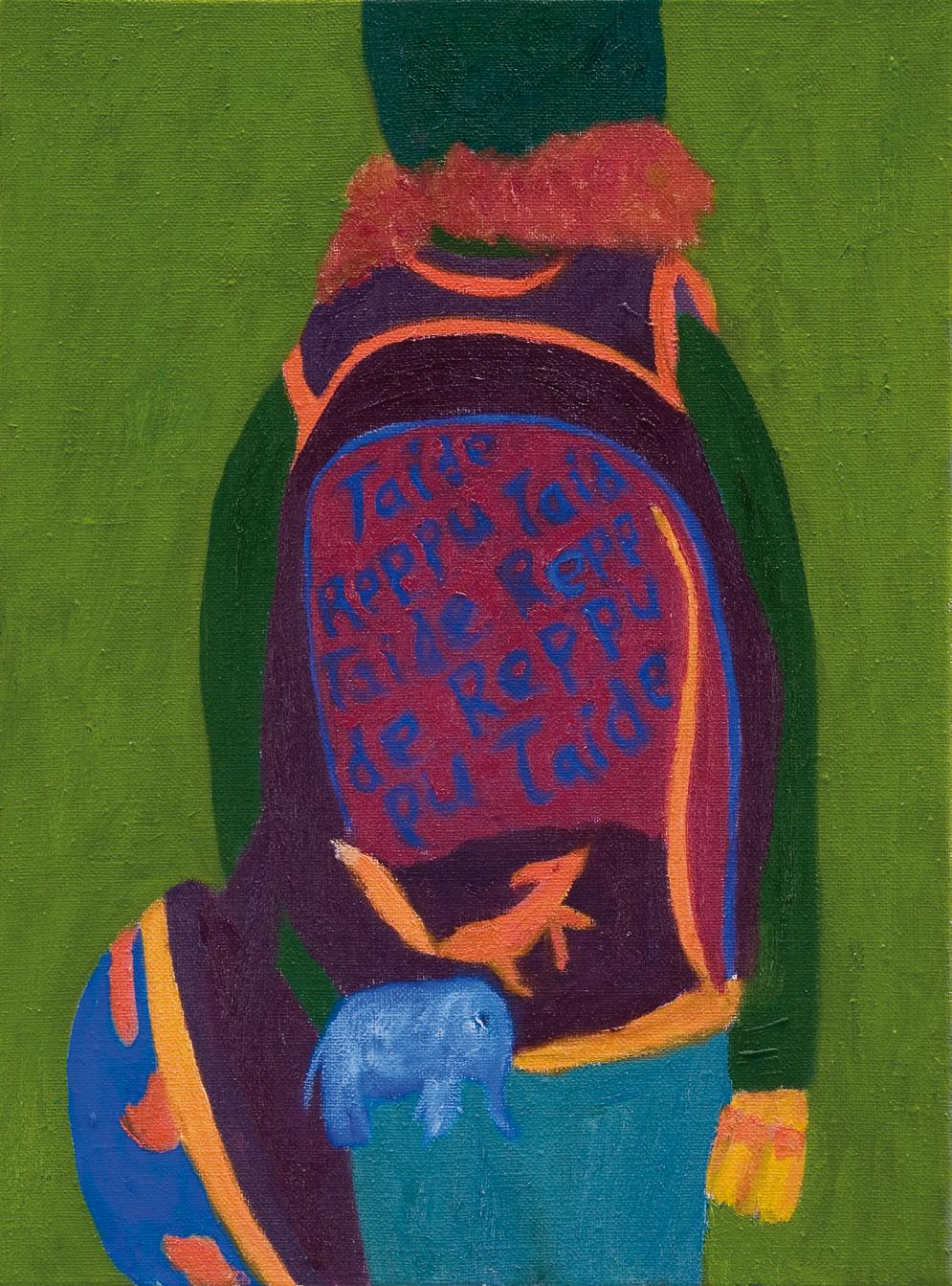 Jouko Lempinen, Taidereppu, öljy, 2007 Backpack of