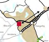 Ote Itä-Uudenmaan maakuntakaavasta (YM 15.2.2010). Utdrag ur landskapsplan för Östra Nyland (miljöministeriet 15.2.2010). Maakuntakaava Ympäristöministeriön 15.2.2010 vahvistamassa lainvoimaisessa Itä-Uudenmaan maakuntakaavassa suunnittelualue on osoitettu keskustatoimintojen alueeksi (C).