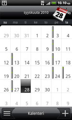 110 Kalenteri Kokouspyynnön lähettäminen kalenteria käyttäen (vain Exchange ActiveSync) Jos sinulla on Exchange ActiveSync -tili asetettuna puhelimessasi, voit käyttää Kalenteria luodaksesi