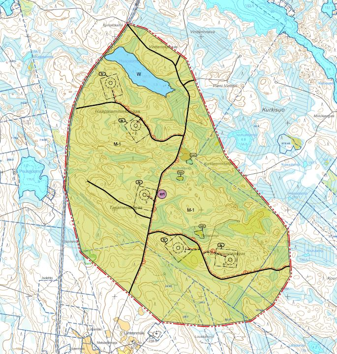 FCG SUUNNITTELU JA TEKNIIKKA OY Kaavaselostus 39 (100) Kuva 18 Kaavaehdotus I 8.4 Kaavaehdotus II Kaavaehdotus I oli nähtävillä 17.12.2015 18.1.2016 välisen ajan.