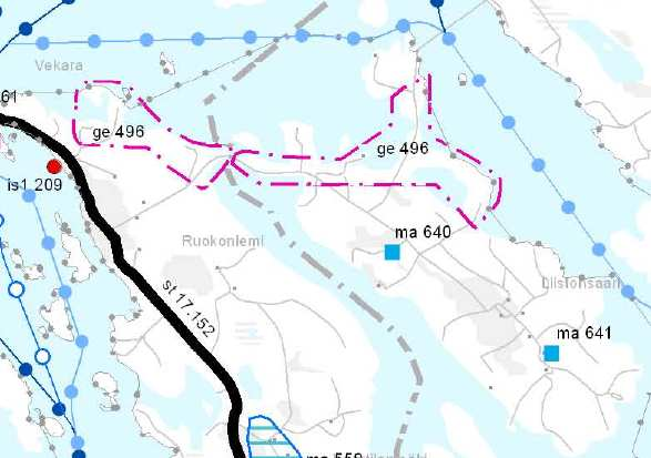 6 Kuva: Ote maakuntakaavasta Maakuntakaavan arvokkaan geologisen muodostuman suunnittelumääräys Alueen käytön suunnittelussa on otettava huomioon alueen maisemakuvan, luonnon-kauneuden, geologisten
