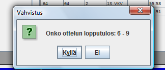 TiTu Ottelun loppuessa ÄLÄ KÄYTÄ KELLOA OTTELUN LOPPUUN, JOS TIEDÄT, ETTÄ