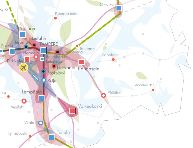 Strategisen yleiskaavan laatiminen ajoittuu samanaikaisesti käynnissä olevan Pirkanmaan maakuntakaavatyön kanssa.