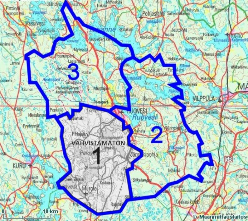 Rantaosayleiskaava Koko kunnan kaavoittamattomat rantaalueet kattava rantaosayleiskaava laadittiin vuosina 2008-2015. Kaavan laatijana toimi Ramboll Finland Oy. Rantaosayleiskaavan aluejako.