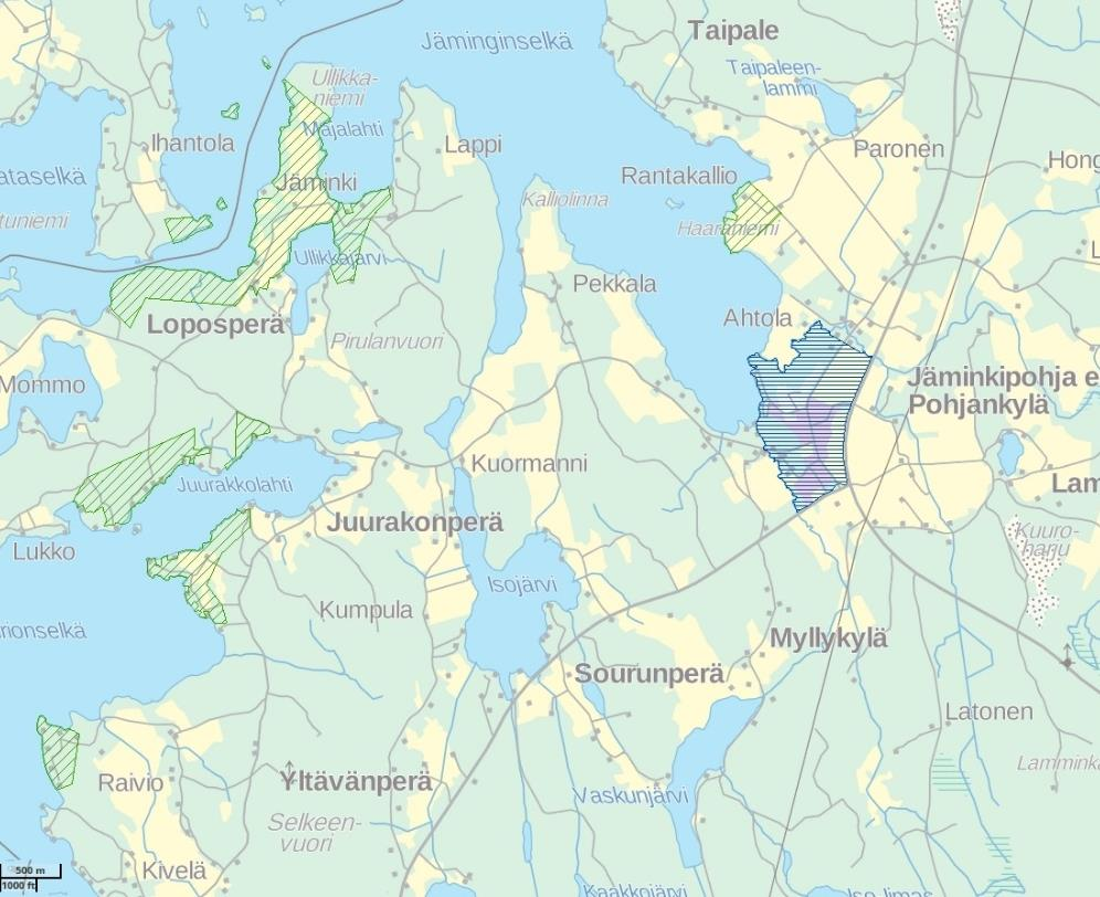 Jäminkipohjan ensimmäinen rakennuskaava vahvistettiin vuonna 1973. Kaavaan tehtiin 1970-luvun loppupuolella neljä kaavamuutosta.