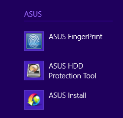 ASUS FingerPrint Kuvaa kannettavan tietokoneen sormenjälkianturilla sormenjälkibiometriikka käyttämällä ASUS FingerPrint -sovellusta.