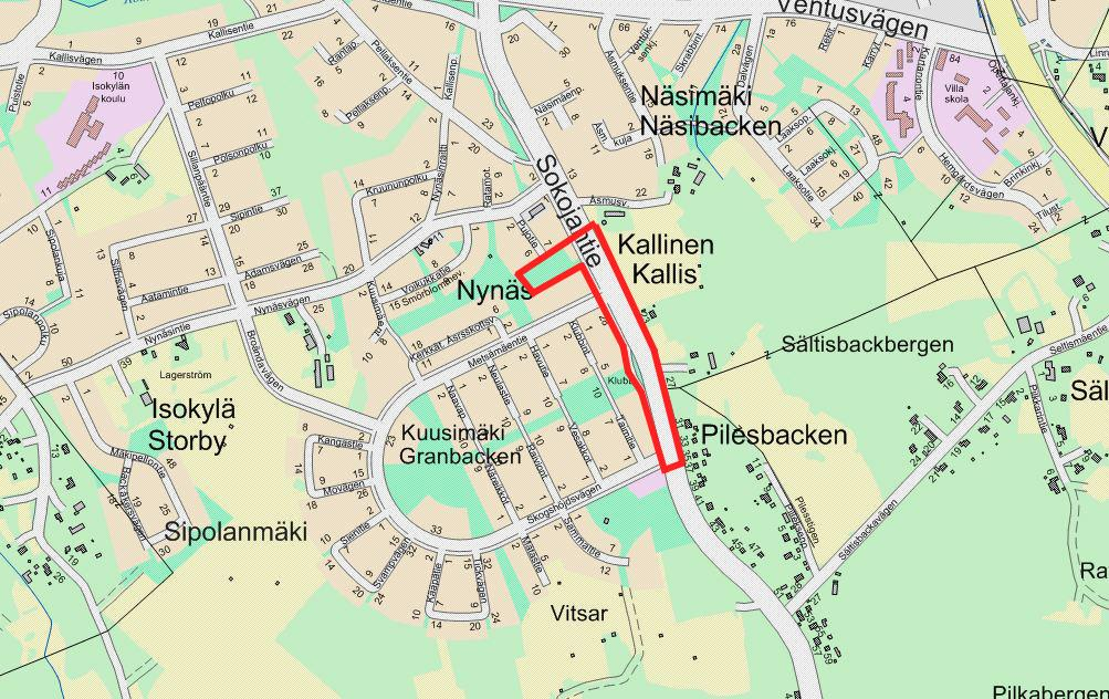 1 PERUS- JA TUNNISTETIEDOT 1.1 TUNNISTETIEDOT Asemakaava koskee Kallisen kylän kaavatonta aluetta ja asemakaavan muutos koskee 290. kaupunginosan osaa korttelista 10 sekä maatalous- ja katualuetta.