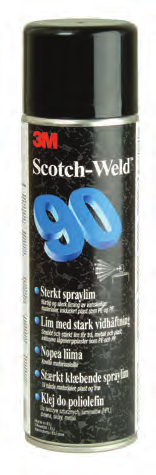 3M SCOTCH-WELD SPRAYLIIMAT 3M Scotch-Weld Sprayliimat aina käden ulottuvilla kaikkien materiaalien liimaamiseen