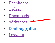 Börja med att registrera dina kontaktuppgifter under länken addresses.