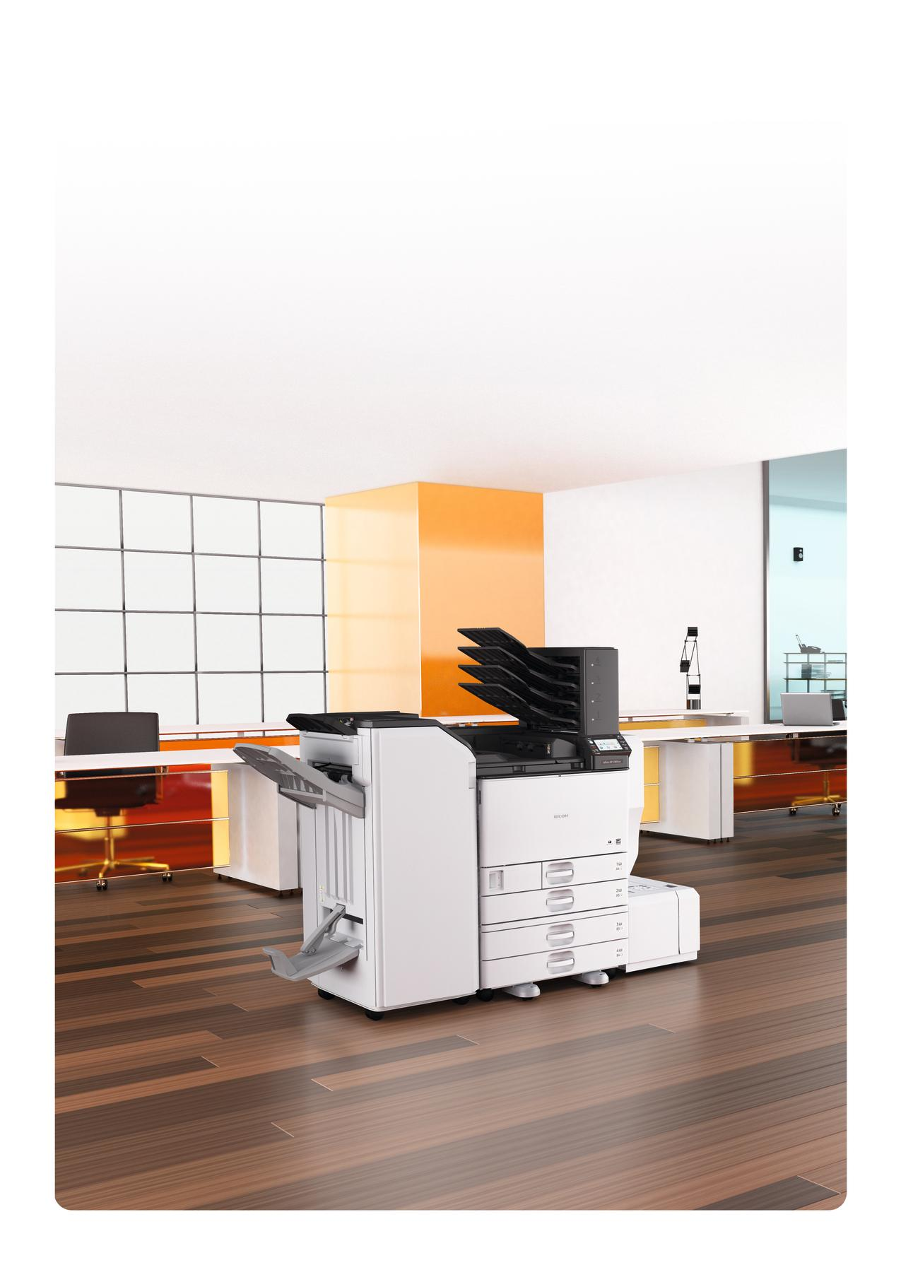Nopeat ja tehokkaat värilasertulostimet SP C830DN/SP C831DN -laitteet ovat nopeita ja käyttäjäystävällisiä A3-värilasertulostimia, jotka ovat parhaimmillaan kiireisessä toimistoympäristössä.