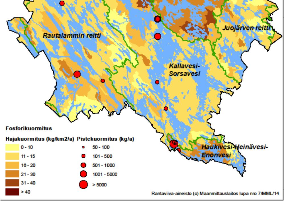 vesistöreiteittäin (VEMALA 2006-2011)