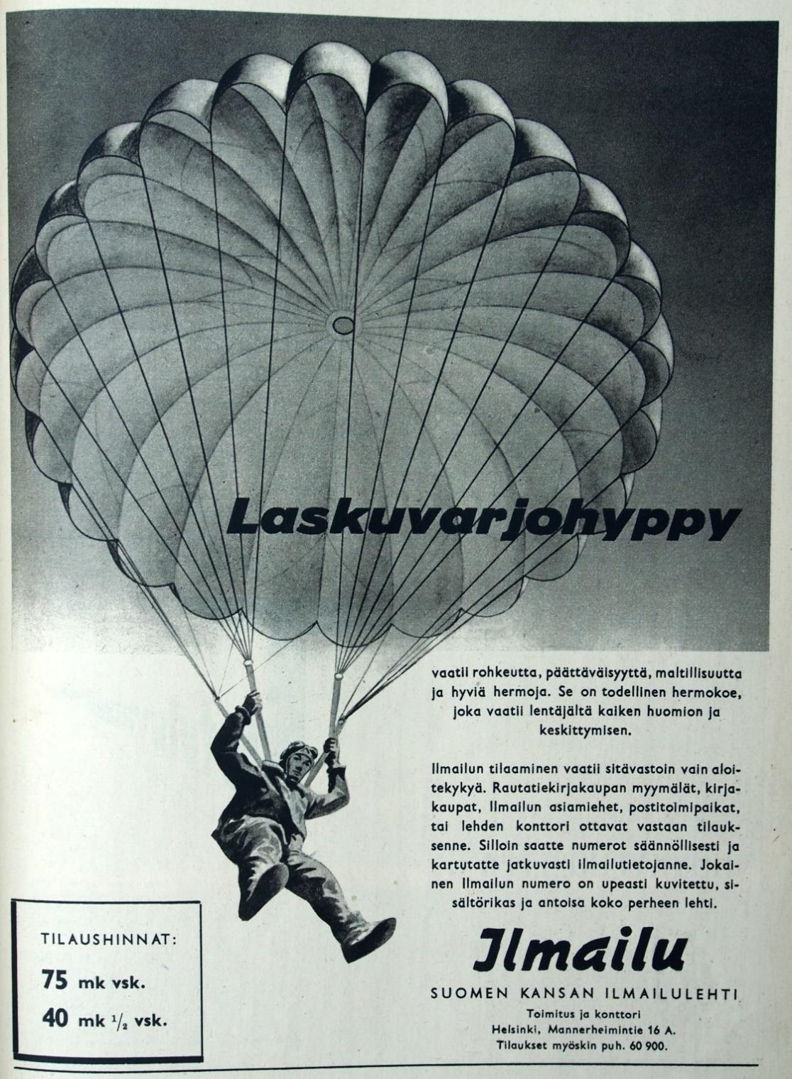 Suomen Ilmailuliitto alkaa julkaista Ilmailua Suomen Ilmapuolustusliitto oli julkaissut Ilmailu-lehteä myös nimellä Ilmailu Siivet vuodesta 1937 alkaen.