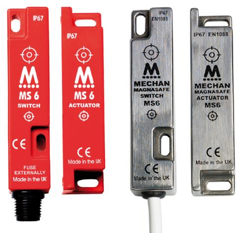 avautuvat koskettimet. Magneettisina rajakytkiminä käytetään tässä tapauksessa Mechanin MS6-sarjan rajakytkimiä (kuva 6). 38 KUVA 6.