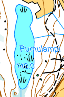 40 Kuva 6. Koekalastusverkkojen paikat. Maanmittauslaitos lupa nro 7/MML/10. 2.12.2 Tulokset Koekalastussaalis koostui pelkästään suutari (Tinca tinca).