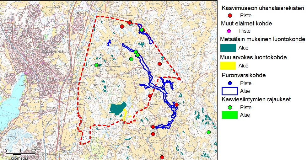 6. Muut hankkeet, joilla saattaa olla yhteisvaikutuksia Naturaalueeseen Kaava-alueelta ei ole tiedossa muita hankkeita, joilla voisi olla merkittävää vaikutusta läheisiin Natura-alueisiin.
