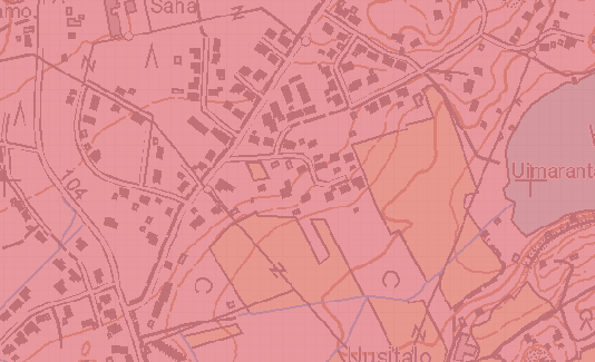 Vesitalouslupahakemus Sammatin Sahatie As Oy ENV886 3 (8) 29.3.2016 Sahatie 2 Kuva 2. Kallioperäkartta. Punainen mikrokliinigraniittia. Lähde: Kallioperäkartta 1:200 000 Geologian tutkimuskeskus 2016.