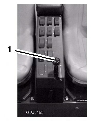 Seisontajarru Seisontajarru on poljin jarrun vasemmalla puolella (Kuva 7). Kytke seisontajarru aina, kun aiot poistua istuimelta, jotta ruiskutuslaite ei pääse liikkumaan tahattomasti.
