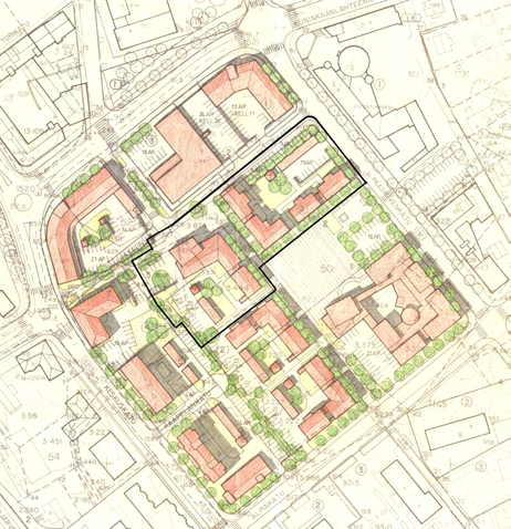214005157 8 Asemakaavan muutoksen selostus Ympäristökeskus 14.12.2010 Asemakaava 1.kaupunginosan (Keskus), korttelit 48 ja 50 53 sekä katu- ja torialueet. Asemakaava 20.2, vahvistettu 14.1.1993.