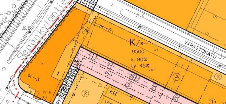 500 kem²) Autopaikat Voimassa olevassa tontinvuokrasopimuksessa on mainittu, että vuokraoikeuteen sisältyy oikeus hallita autopaikoitustarkoitukseen korttelialueen keskellä olevaa LRTaluetta.