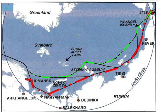 VENÄJÄ Venäjälle/NL:lle arktinen alue on ollut strategisesti hyvin tärkeä Stalinin ajoista 1930-luvulta (resurssit). Kylmän sodan aikana alue oli strategisesti tärkeä sotilaallisesti.
