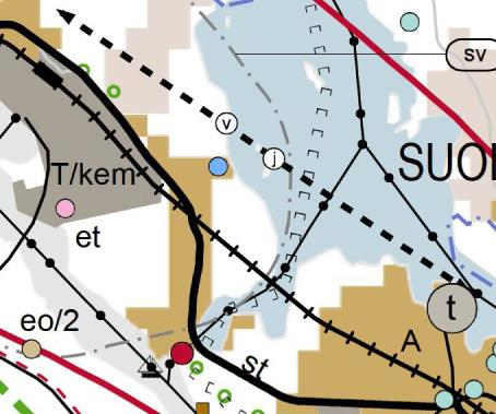 9 3.5 Suunnittelutilanne Maakuntakaava Keski-Suomen maakuntakaavojen yhdistelmäkartassa suunnittelualue on merkitty taajamatoimintojen alueeksi (vaaleanruskea alue, A).