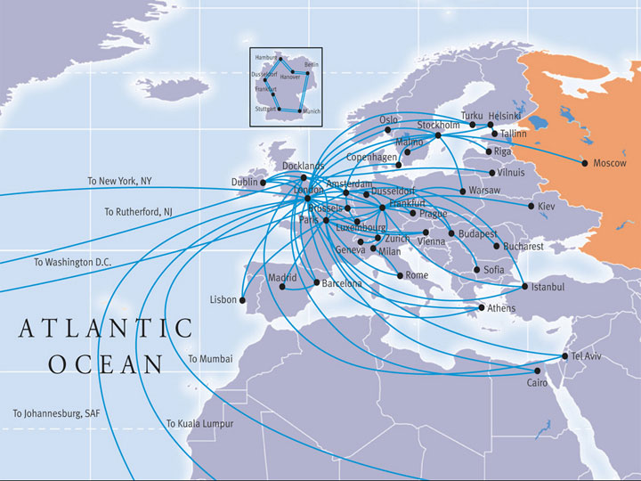 Internet back bone in Europe! 3.10.