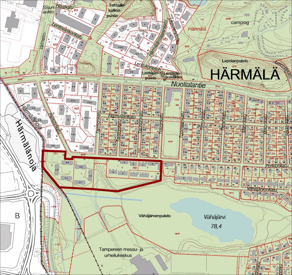 2016 Härmälä, Perkiönkatu 65-69 ja 73-75 Perkiönkatu 73-75 :n vuokrakerrostalokorttelia täydennetään.