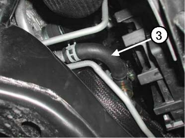 Install the other end of the hose to the available inlet of the water house for the lower radiator hose. Let the heater s lower inlet face right.