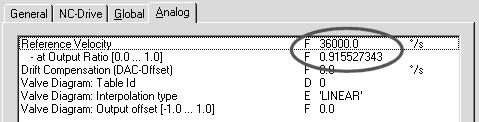 6 inc/kierros) =,8789625 /inc 61461AXX 7.4.1 Velocity-tila Velocity-tilassa käyttölaitteeksi valitaan (kohdasta "A