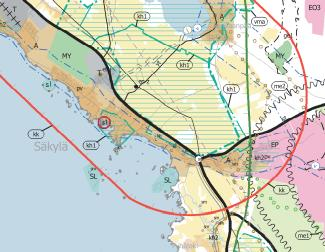 - 7 - TAAJAMATOIMINTOJEN ALUE Merkinnällä osoitetaan yksityiskohtaista suunnittelua edellyttävät asumiseen ja muille taajamatoiminnoille, kuten keskustatoiminnoille, palveluille ja teollisuudelle