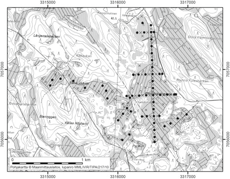 Teuvo Herranen 23. Stenbäcksängarna Stenbäcksängarna (kl. 2323 02, x = 7056,7, y = 3316,5) sijaitsee noin 30 km Kruunupyyn keskustasta kaakkoon (kuva 28).